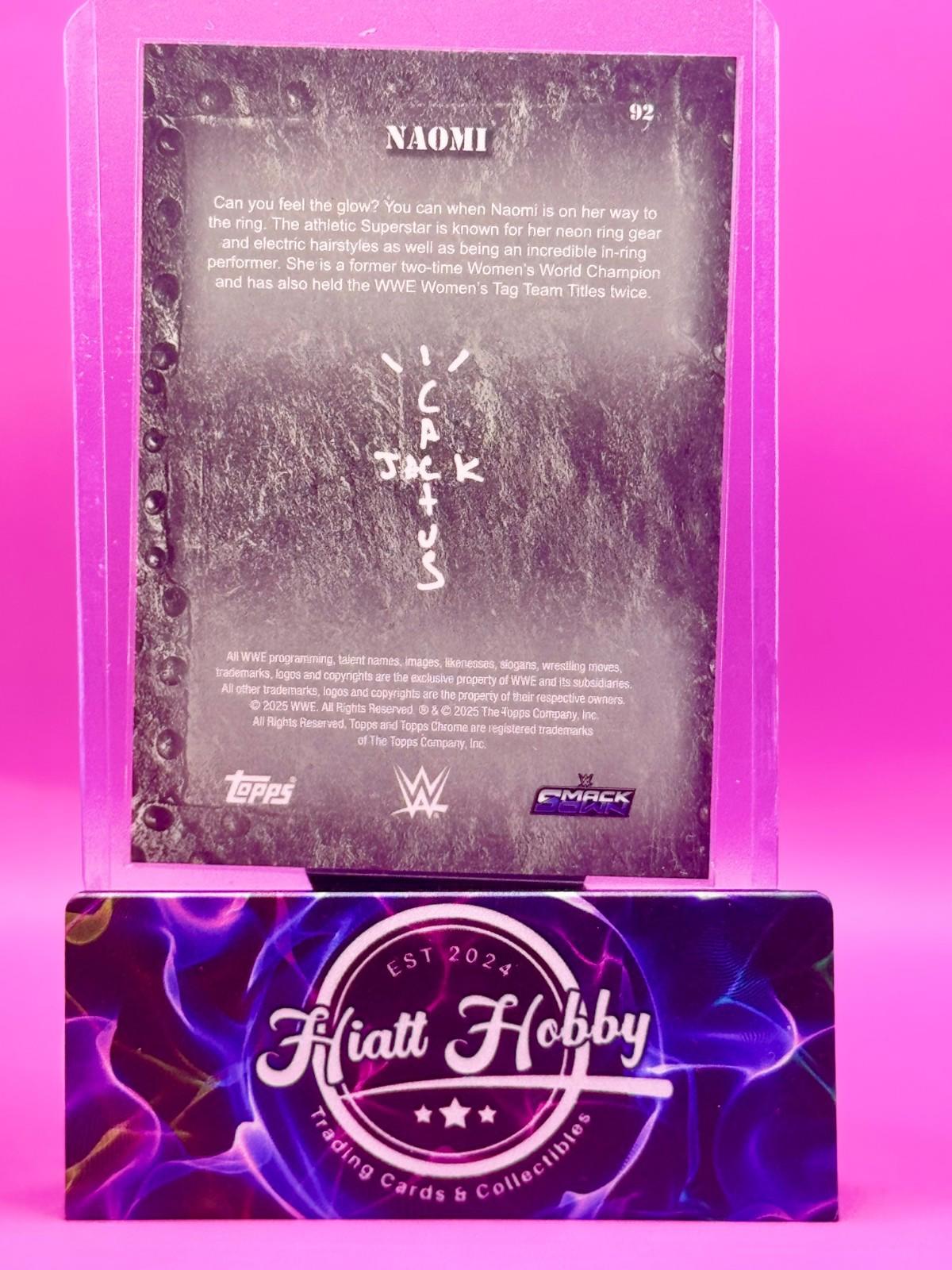 2025 Topps Chrome Cactus Jack WWE - Naomi #92