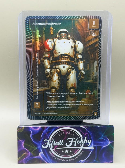 2025 Wonders of the First - #313/402 Autonomous Armor (C) - Classic Foil