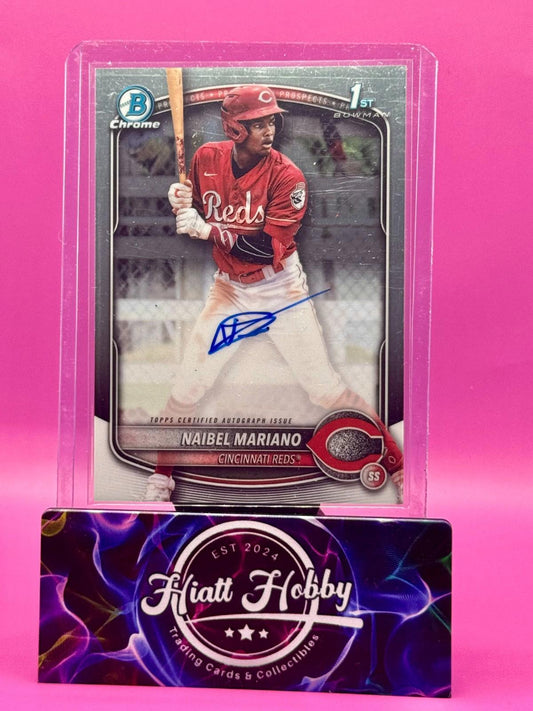 2025 Bowman - Chrome Prospect Autographs Naibel Mariano #CPA-NM (AU, RC)