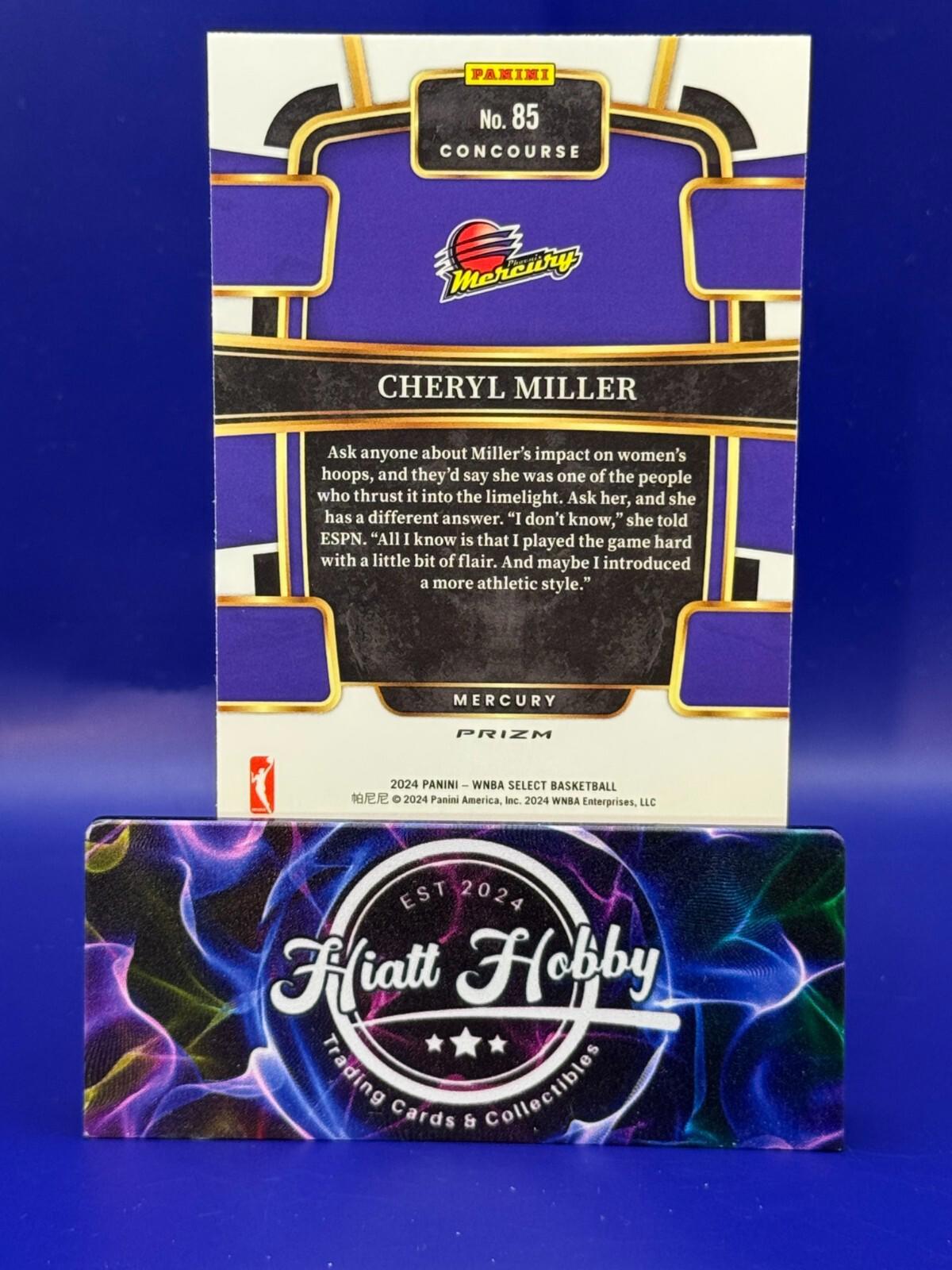 2024 Panini Select WNBA - Concourse #85 Cheryl Miller - Silver Holo
