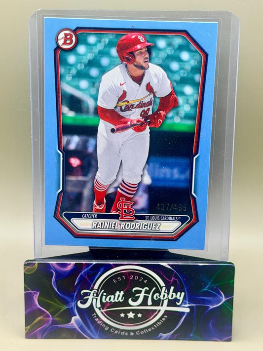 2026 Bowman Baseball - #BP-54 Rainiel Rodriguez - Sky Blue /499