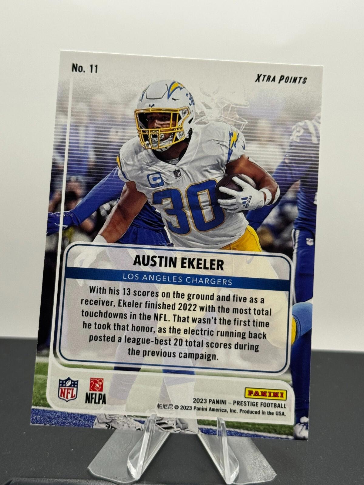 2023 Panini Prestige - For the Record #11 Austin Ekeler