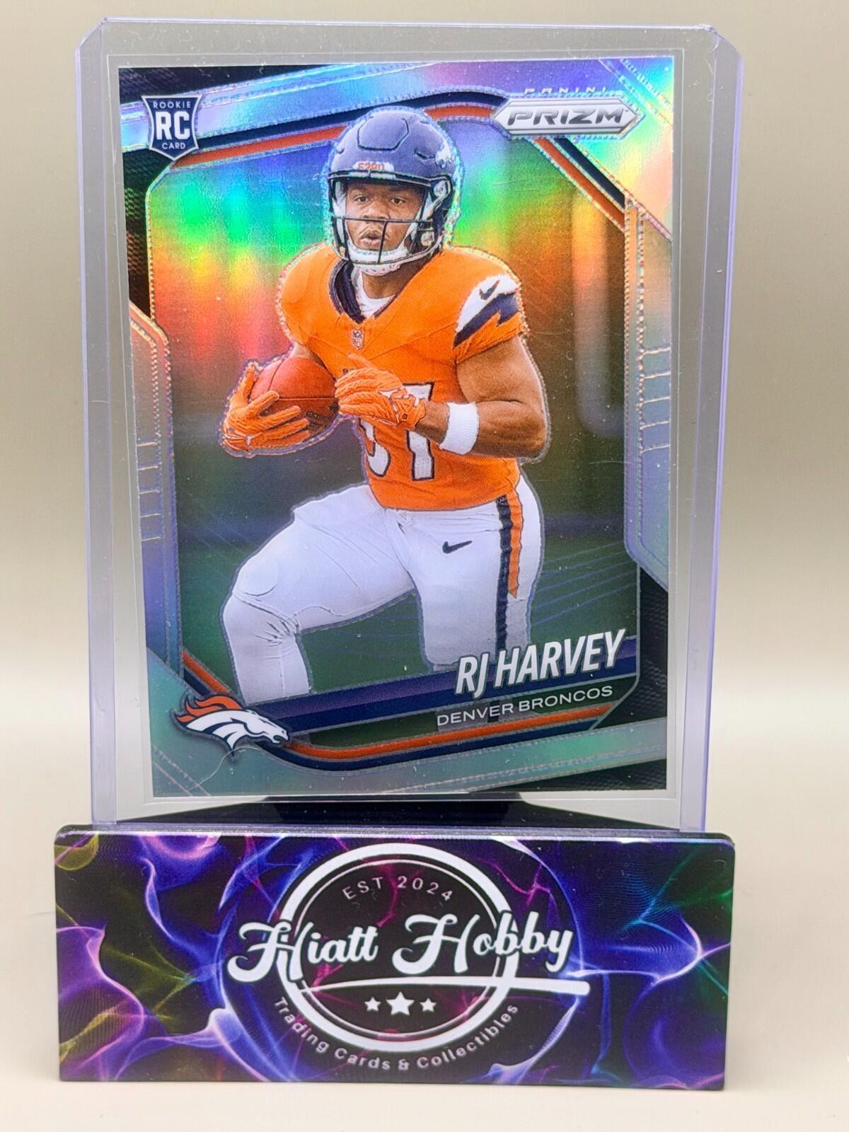 2025 Panini Prizm Football - #303 RJ Harvey - Silver Holo Prizm (RC)