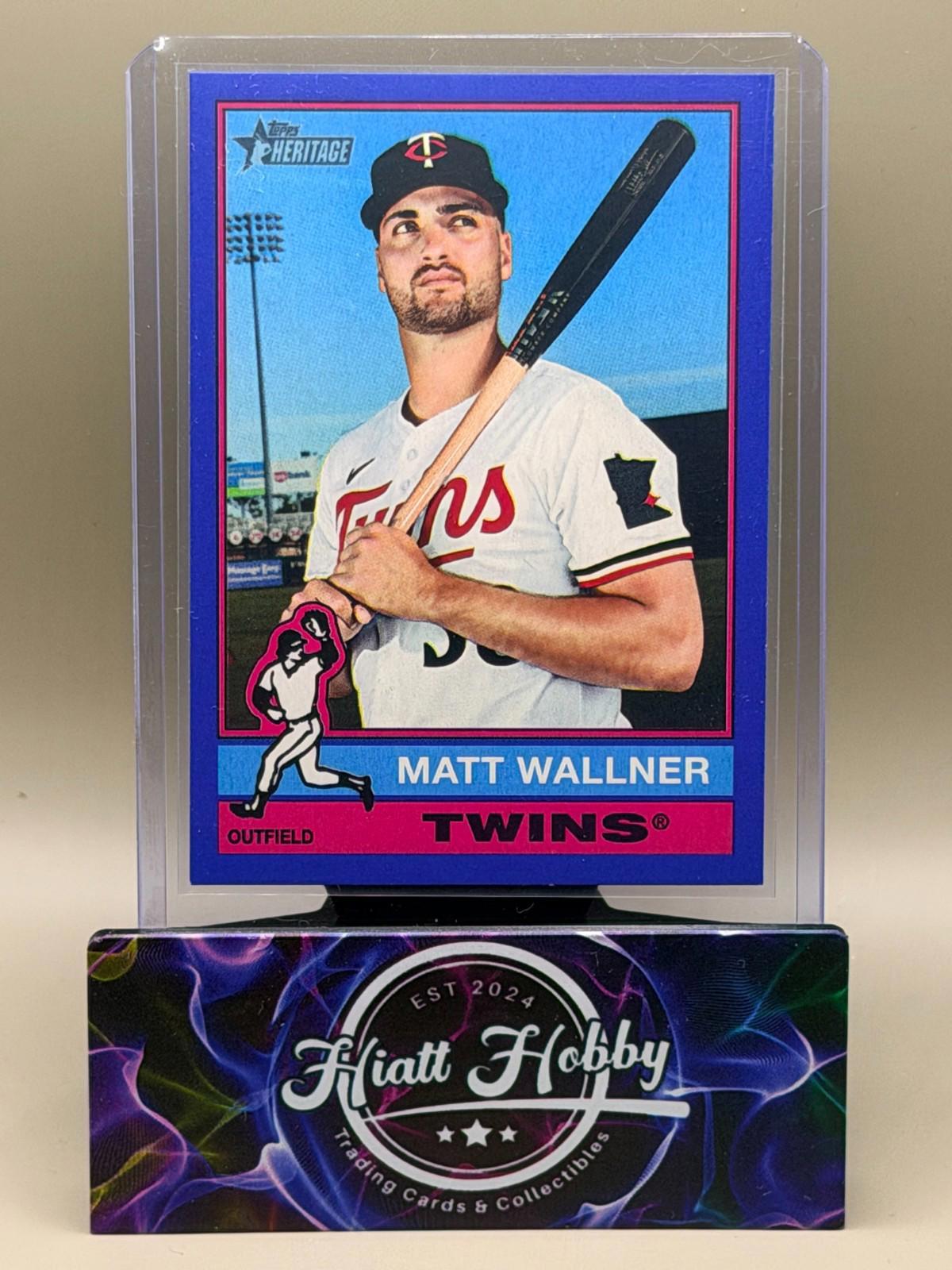 2025 Topps Heritage High Number - Matt Wallner #682 - Dark Blue Boarder