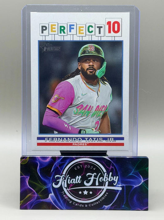 2025 Topps Heritage High Number - Fernando Tatis Jr #P10-12 - Perfect 10