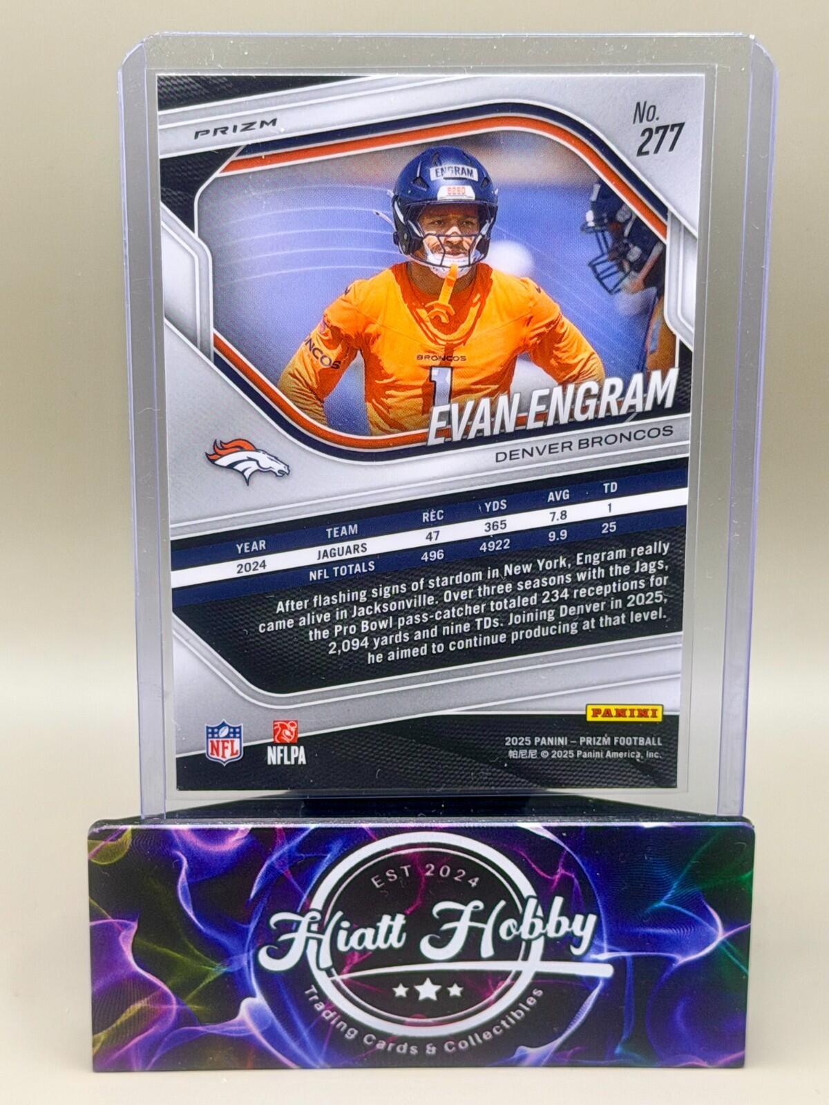 2025 Panini Prizm Football - #277 Evan Engram - White Disco Prizm