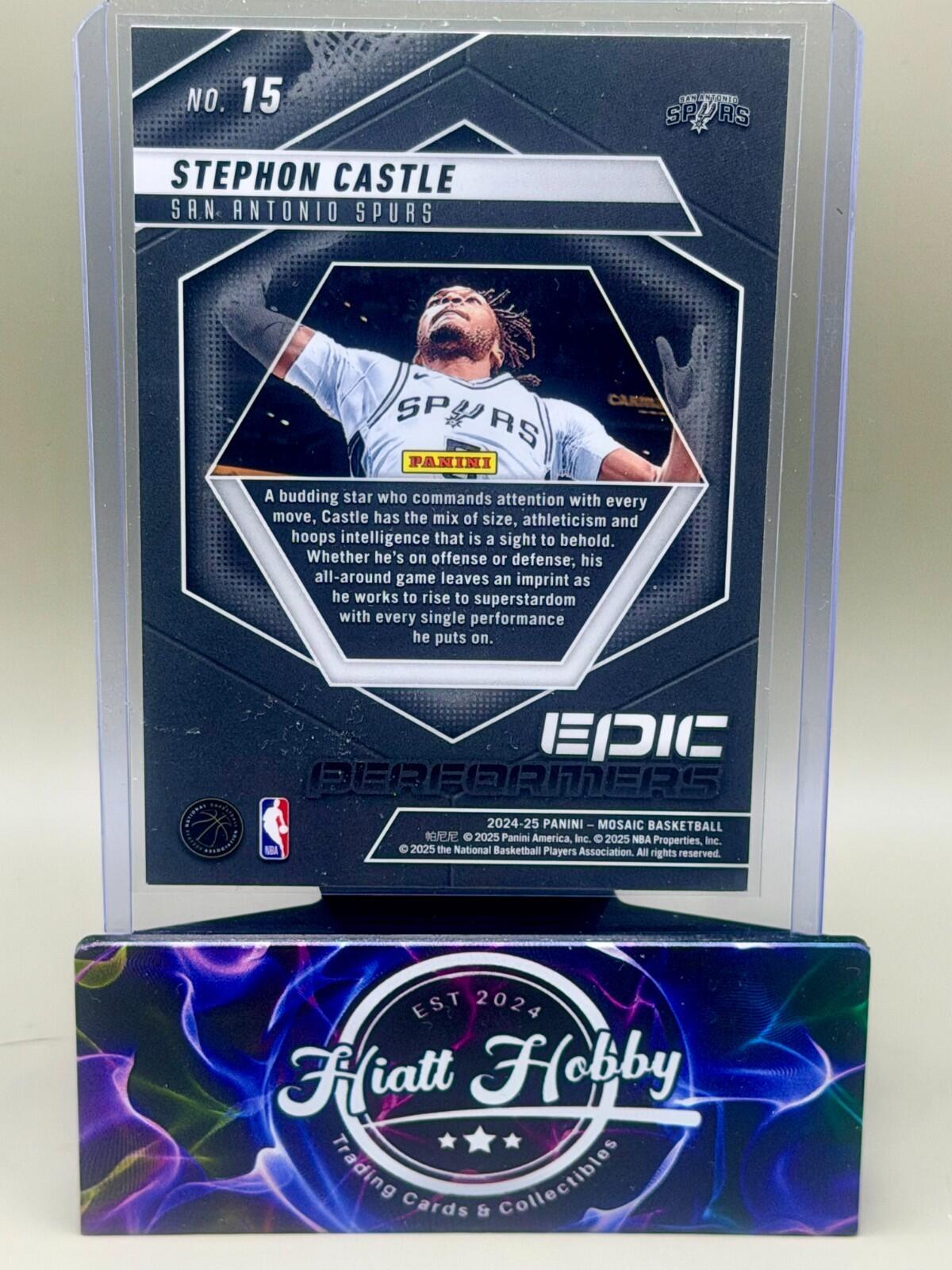 2024-25 Panini Mosaic Basketball - #15 Stephon Castle - Epic Performers (RC)