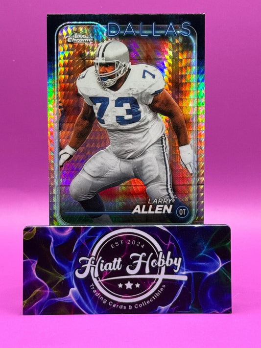 2024 Topps Chrome Football - Larry Allen #58 - Prism Refractor