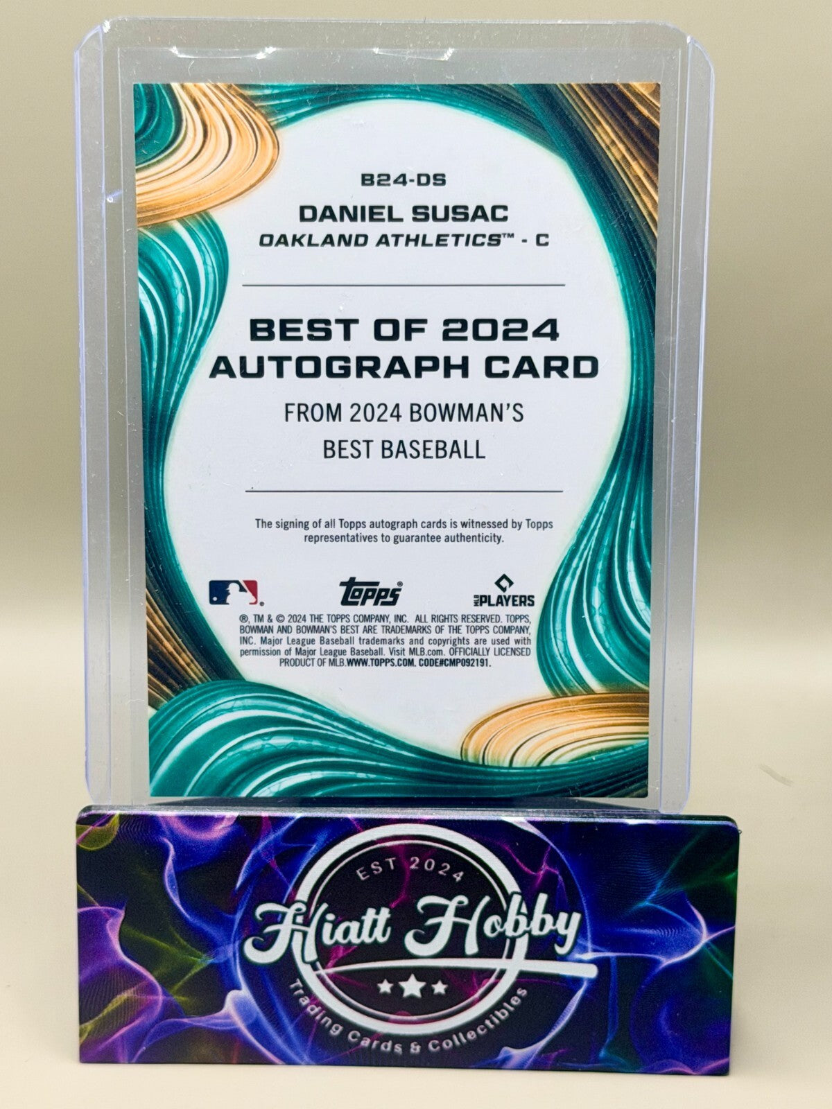 2024 Bowman's Best - Best of 2024 Autographs Daniel Susac #B24-DS (AU, RC)