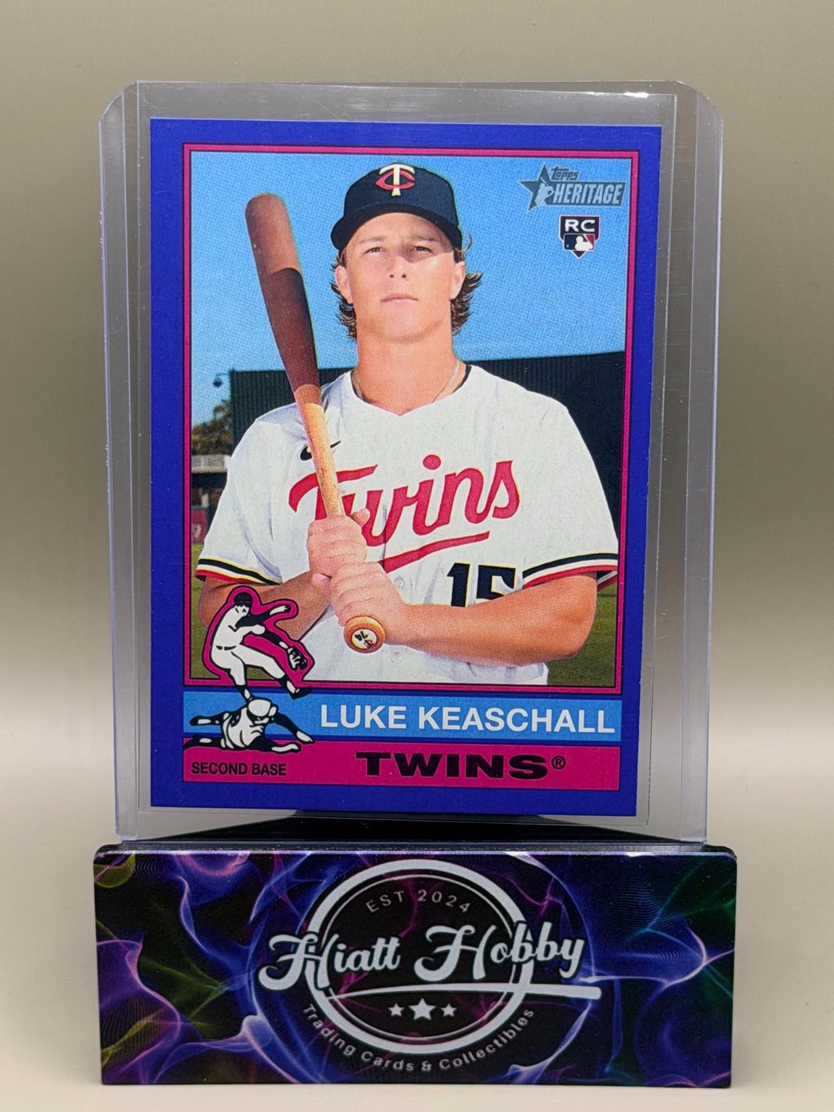 2025 Topps Heritage High Number - Luke Keaschall #614 - Dark Blue Boarder (RC)