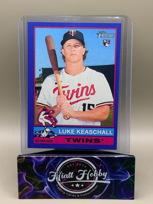 2025 Topps Heritage High Number - Luke Keaschall #614 - Dark Blue Boarder (RC)