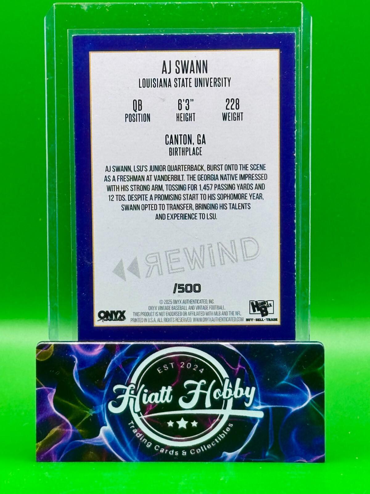 2024 Onyx Holiday Cards - AJ Swann - Green /500