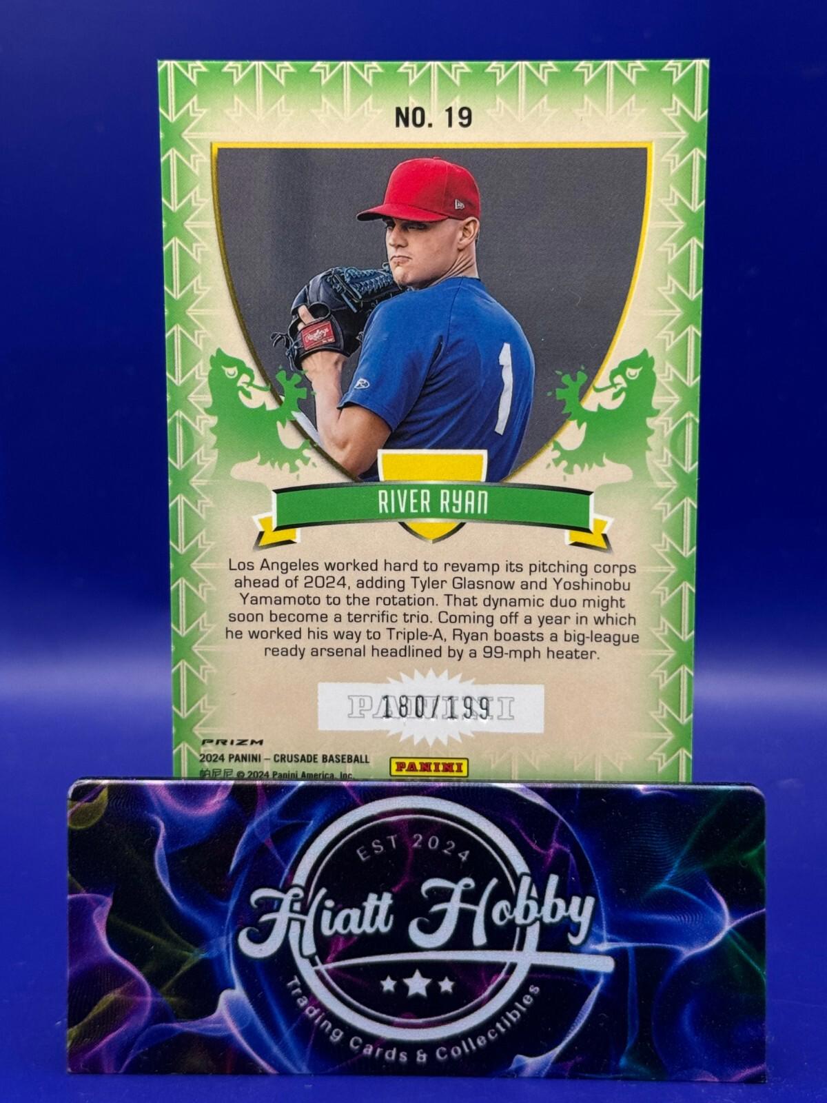 2024 Panini Crusade Baseball - River Ryan #19 - Teal Crusade Prizm /199