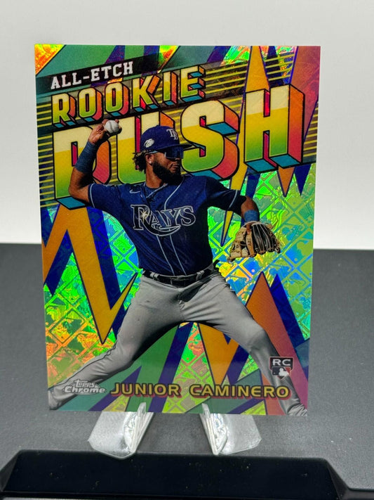 2024 Topps Chrome - All-Etch Rookie Rush #CERR-12 Junior Caminero - Logofractor