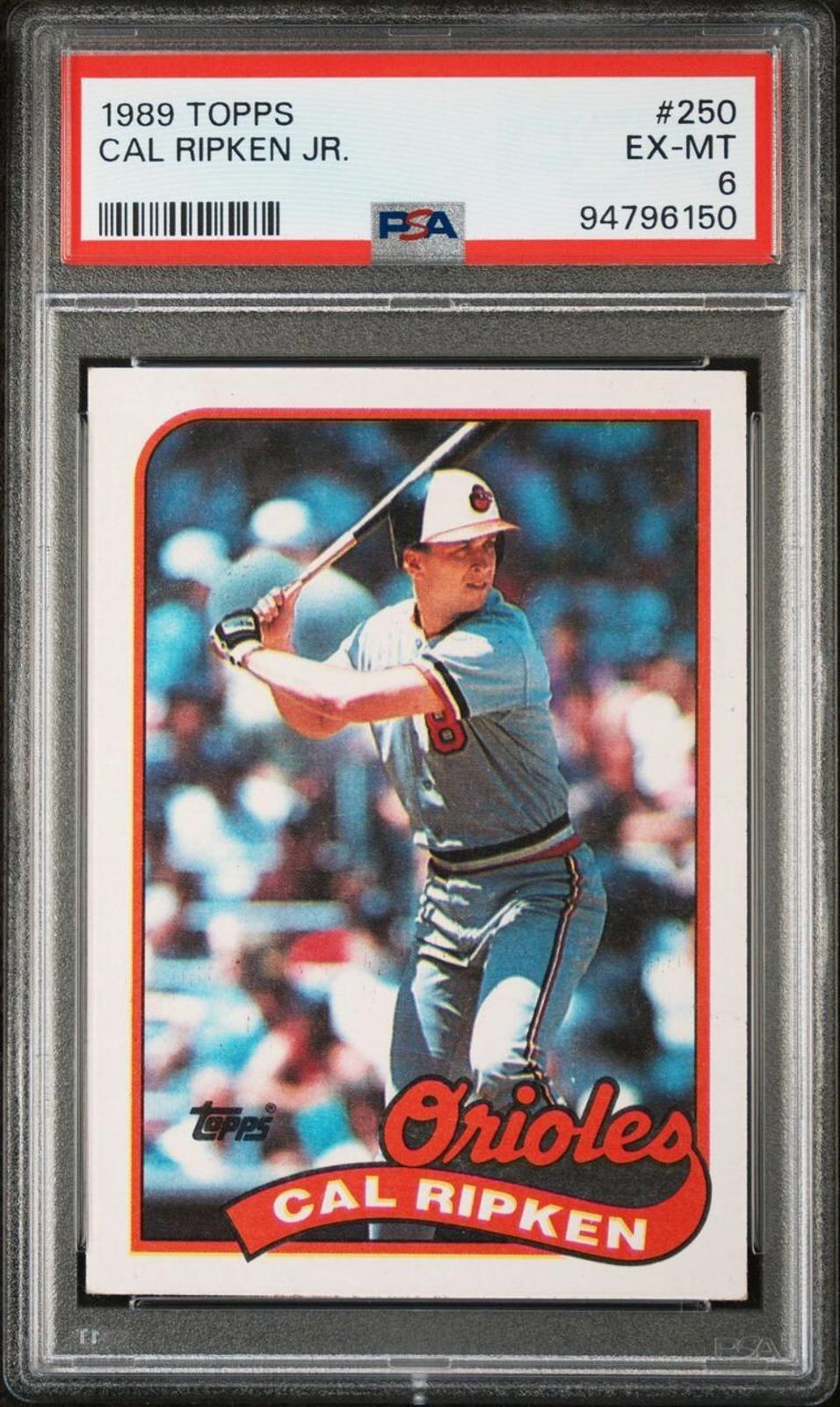 1989 Topps - #250 Cal Ripken PSA 6