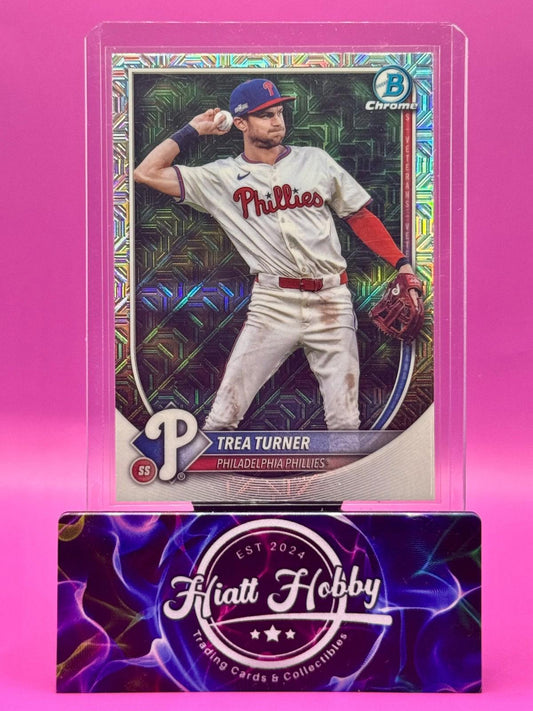 2025 Bowman Chrome - Trea Turner #65 - Mojo Refractor