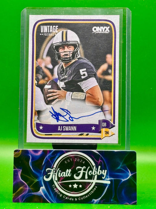 2024 Onyx Vintage Football - AJ Swann #VAAJSW - Auto
