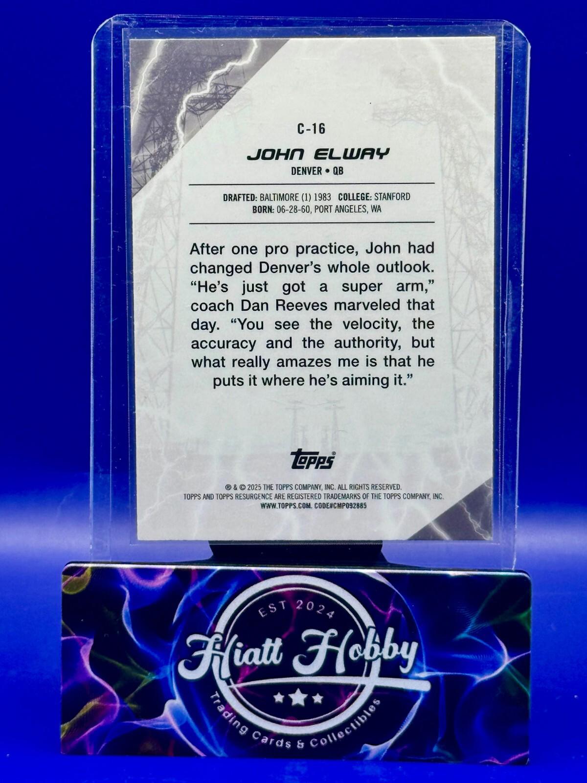 2024 Topps Resurgence - John Elway #C-16 - Conductors