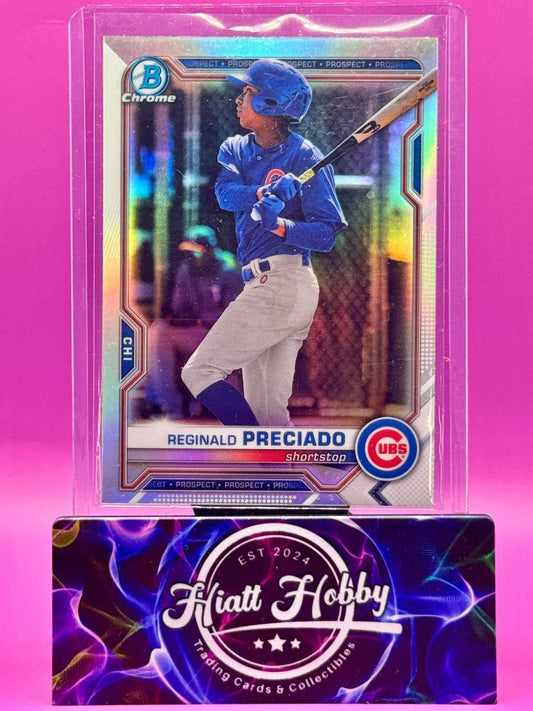 2021 Bowman Draft - Reginald Preciado #BDC-199 - Refractor (RC)