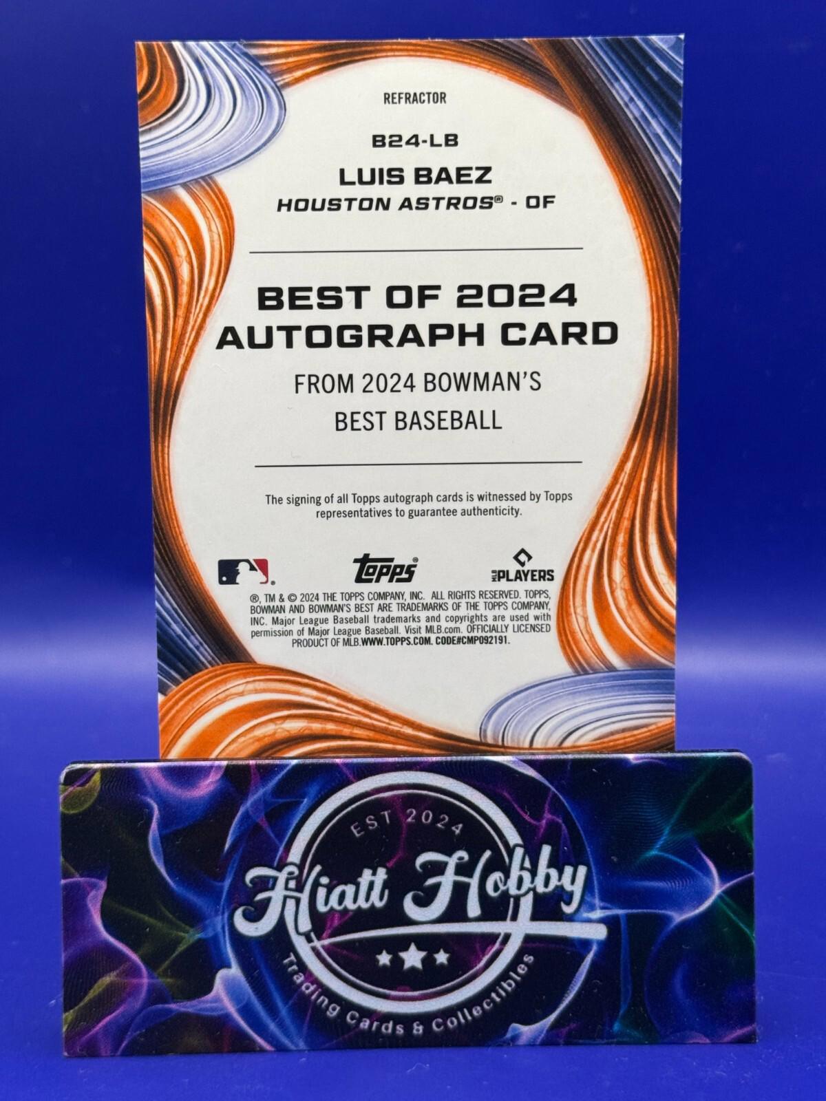 2024 Bowman's Best Baseball - Luis Baez #B24-LB - Auto