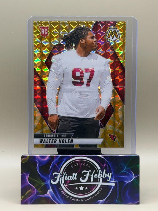 2025 Panini Mosaic Football - #331 Walter Nolen - Reactive Yellow Mosaic (RC)