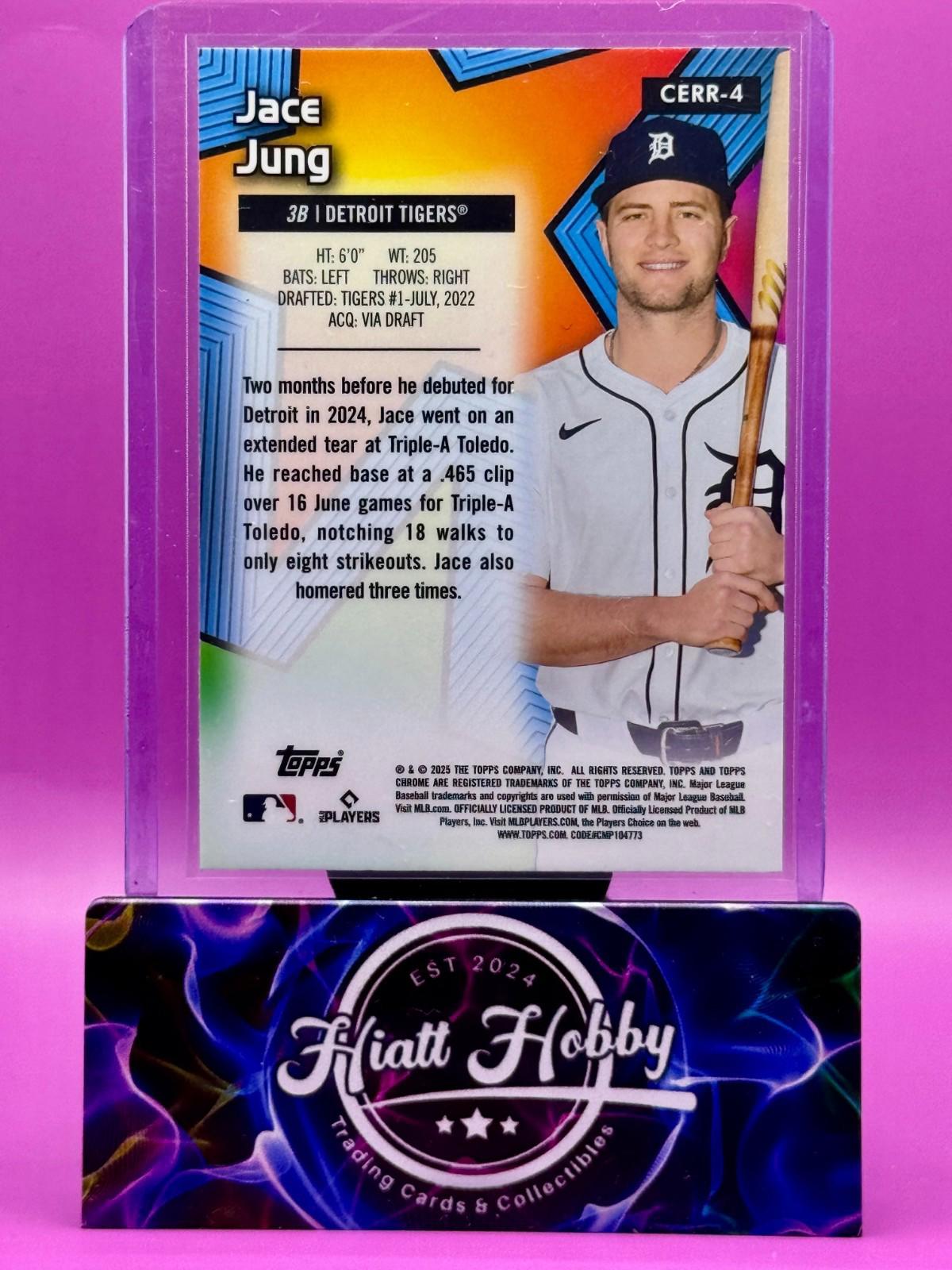 2025 Topps Chrome - Jace Jung #CERR-4 - All-Etch Rookie Rush (RC)