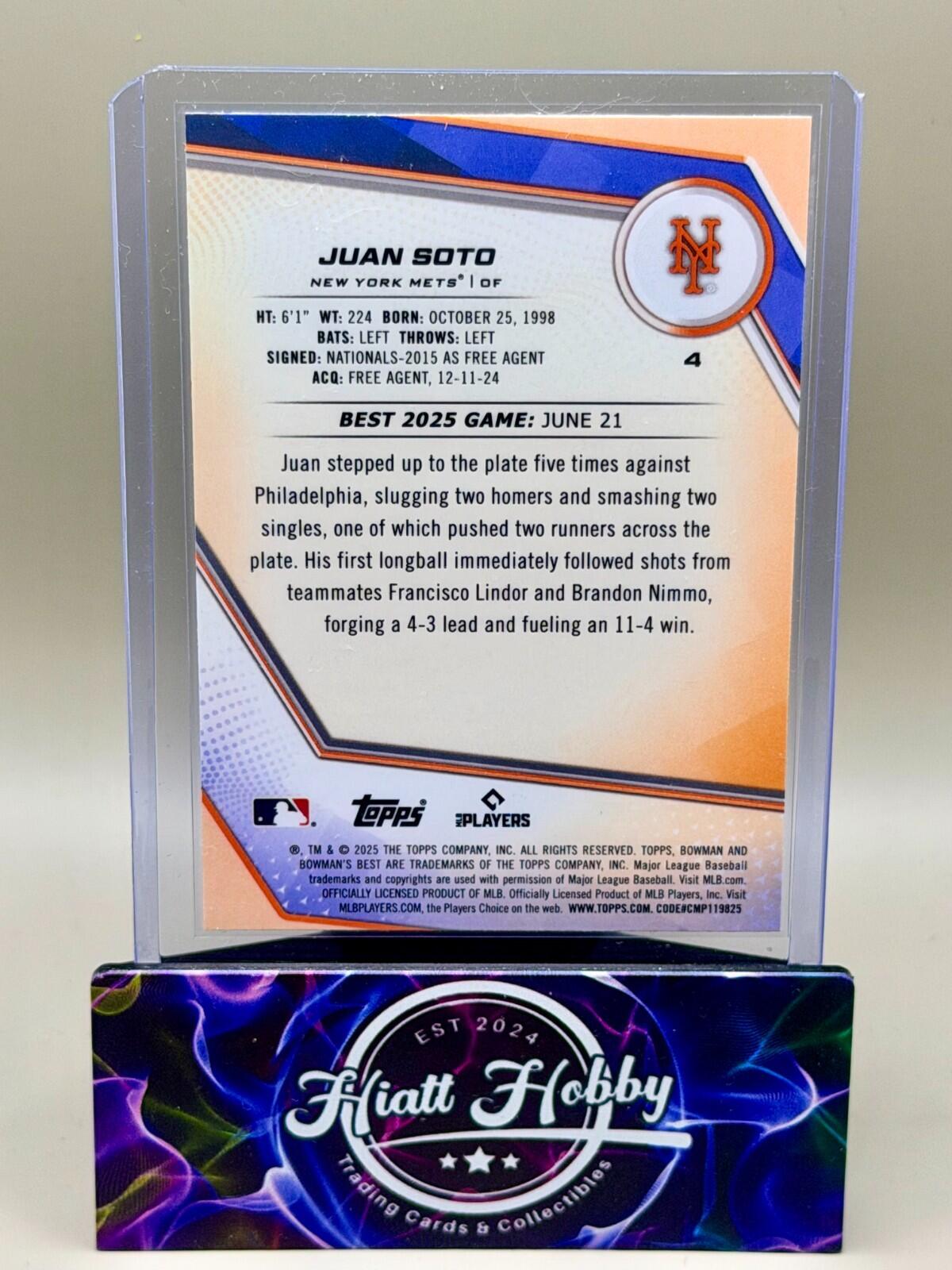 2025 Bowman's Best - Base & Refractors  - Complete your set.  RC and Superstars