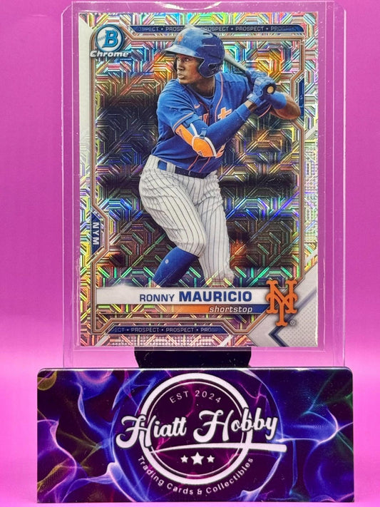 2021 Bowman Draft Chrome - Ronny Mauricio #BDC-52 - Asia Mojo SP Refractor (RC)