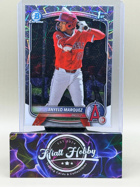 2025 Bowman Chrome - Anyelo Marquez #BCP-201 - Laser Refractor (RC)