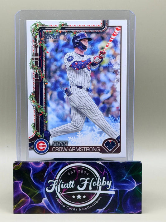 2025 Topps Holliday - Pete Crow-Armstrong #H41 - Candy Cane Bat Variation
