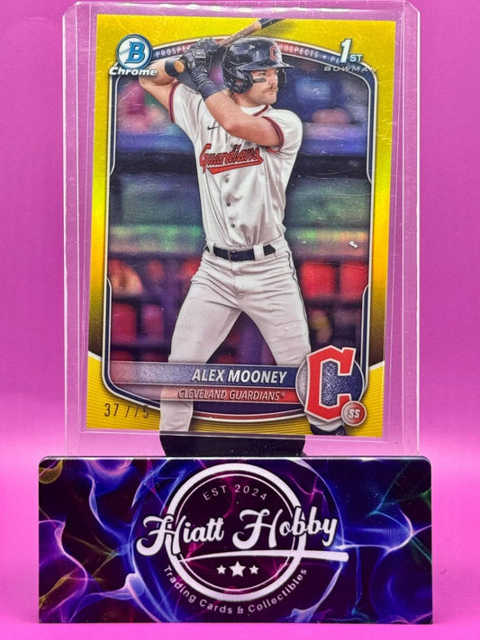 2025 Bowman Chrome - Alex Mooney #BCP-149 Yellow Refractor /75 (RC)
