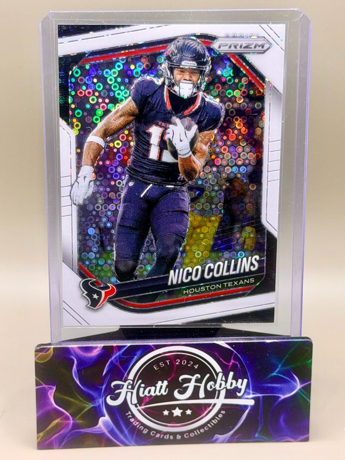 2025 Panini Prizm Football - #231 Nico Collins - White Disco Prizm