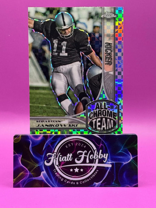 2024 Topps Chrome Football - Sebastian Janikowski - All Chrome Team - Xfractor