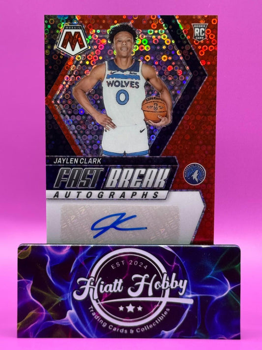 2023 Panini Mosaic Basketball - Jaylen Clark #FB-CRK - Red Fast Break Auto /49