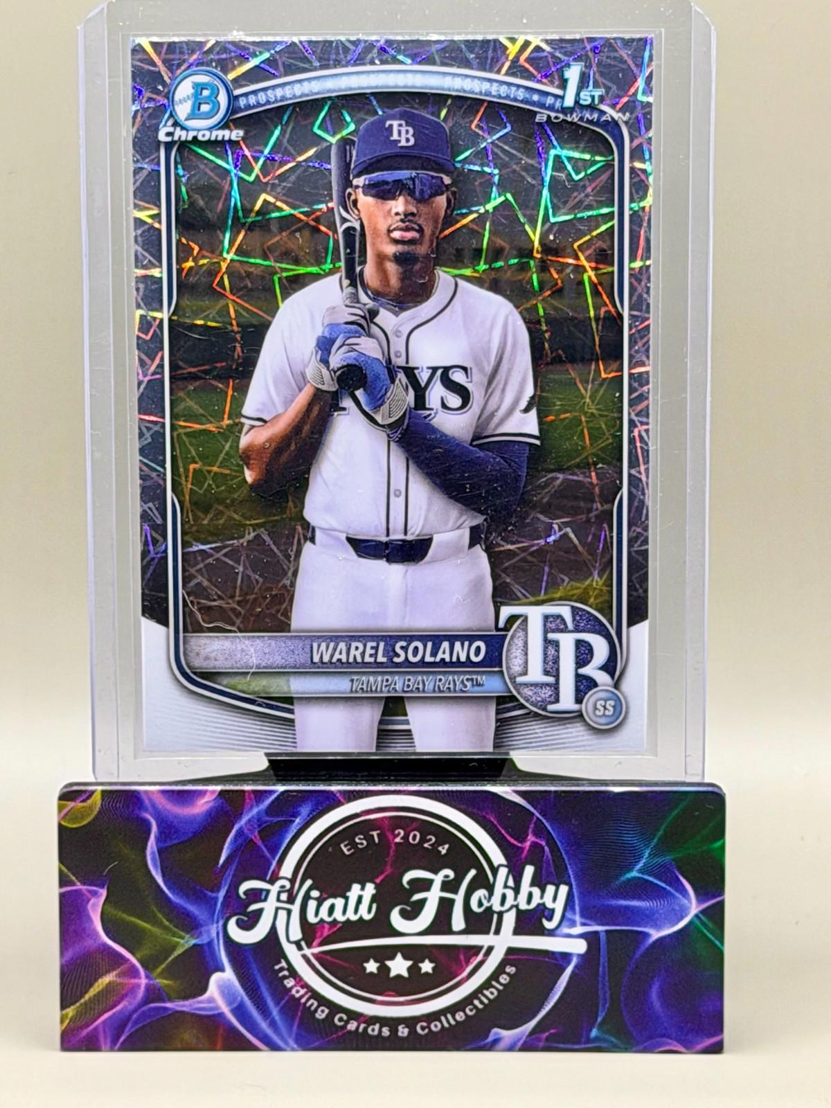 2025 Bowman Chrome - Warel Solano #BCP-225 - Laser Refractor (RC)