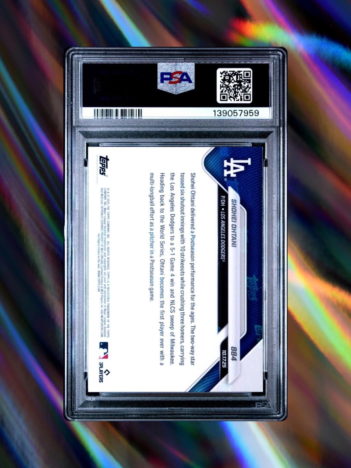 2025 Topps Now #884 Shohei Ohtani - PSA 9