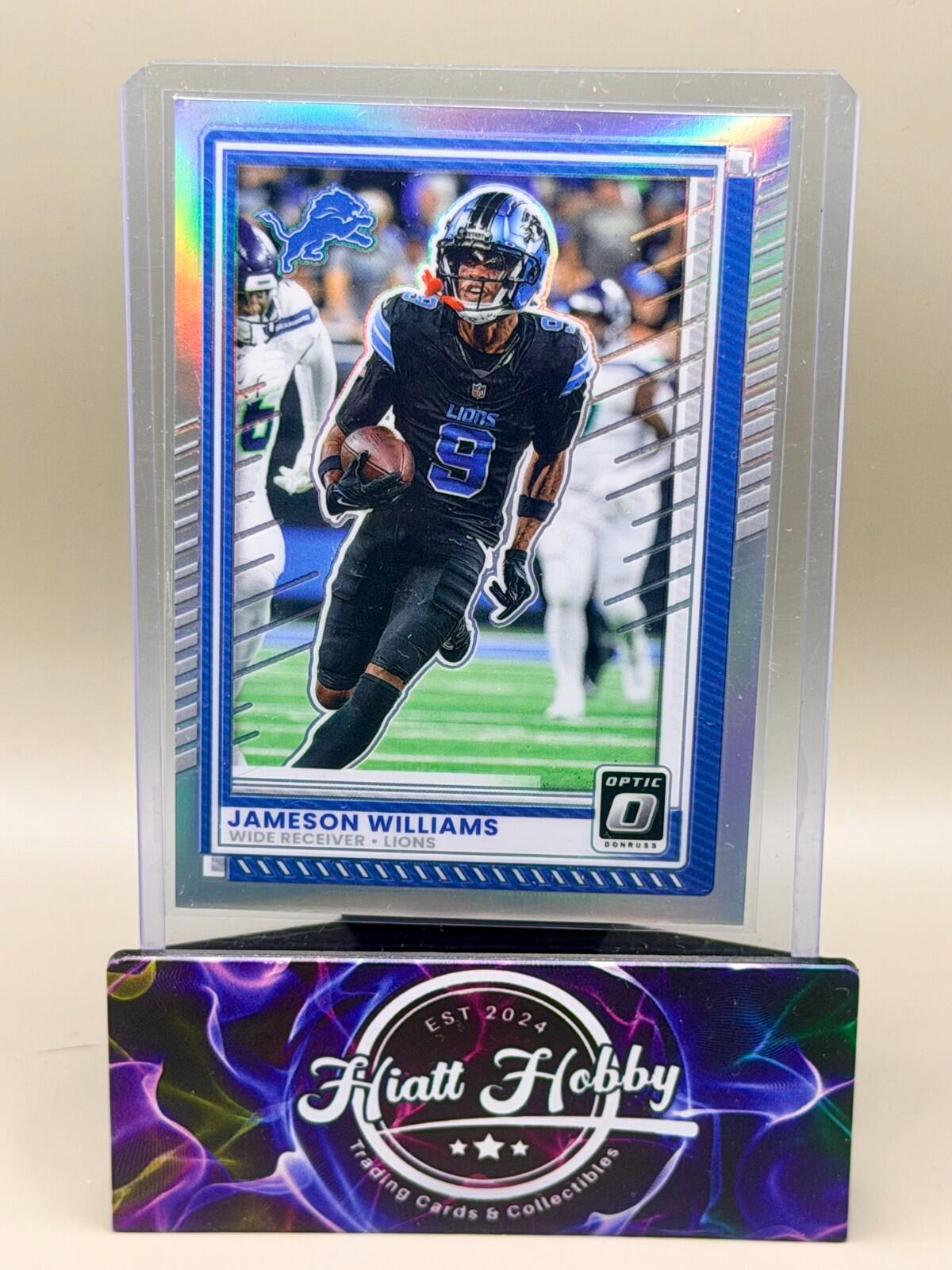 2025 Panini Donruss Optic - #10 Jameson Williams - Holo Prizm