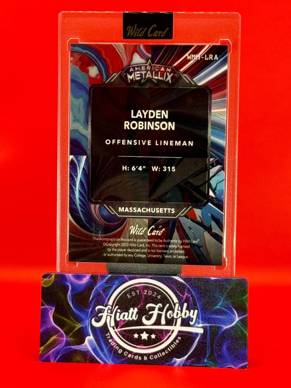 2023 Wild Card Metallix - Layden Robinson #WMM-LRA - Lava Auto /12