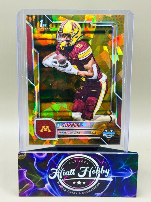 2025 Bowman U Sapphire - #52 AJ Turner - Gold /50