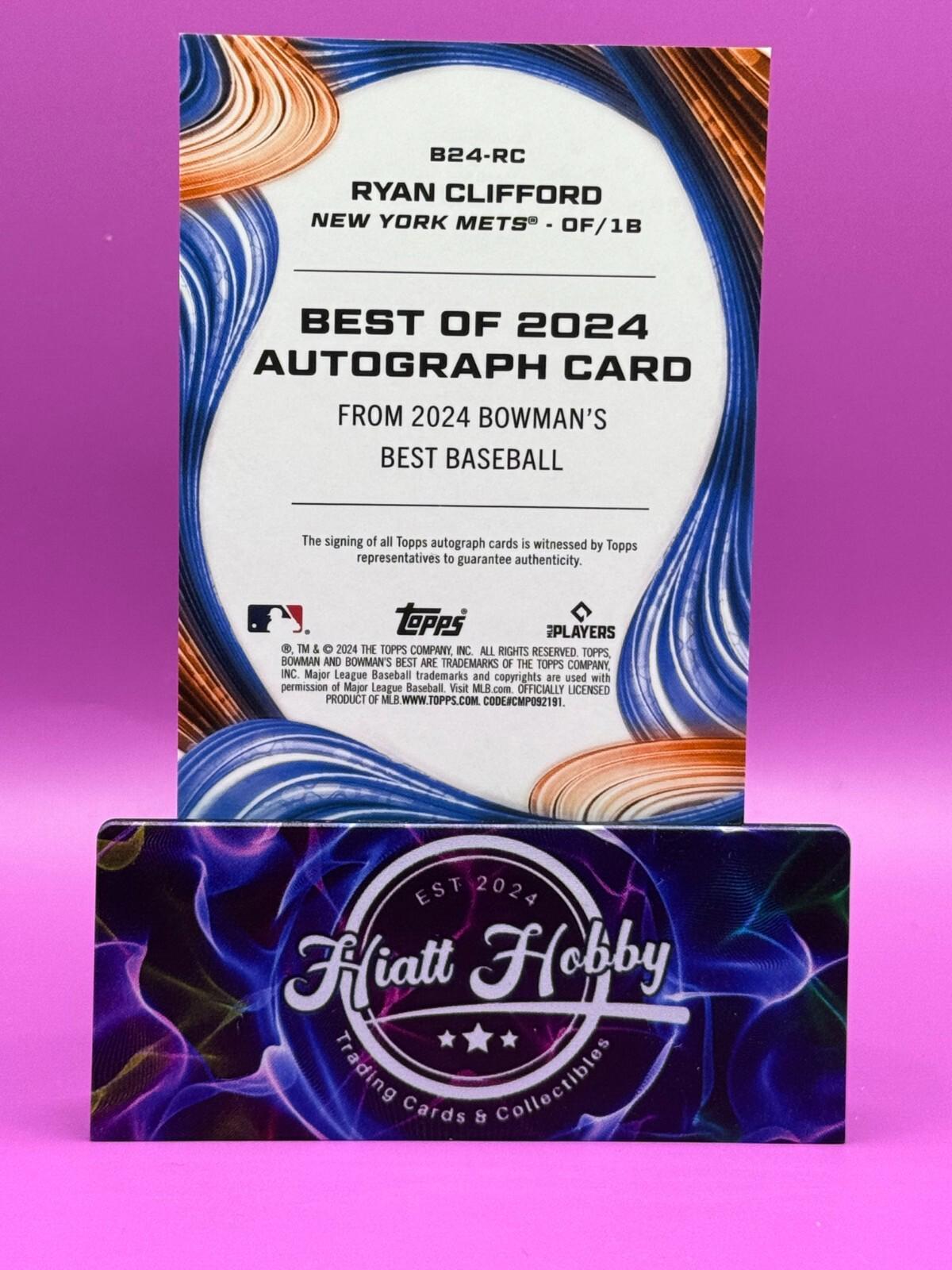 2024 Bowman's Best - Ryan Clifford #B24-RC - Auto (RC, AU)