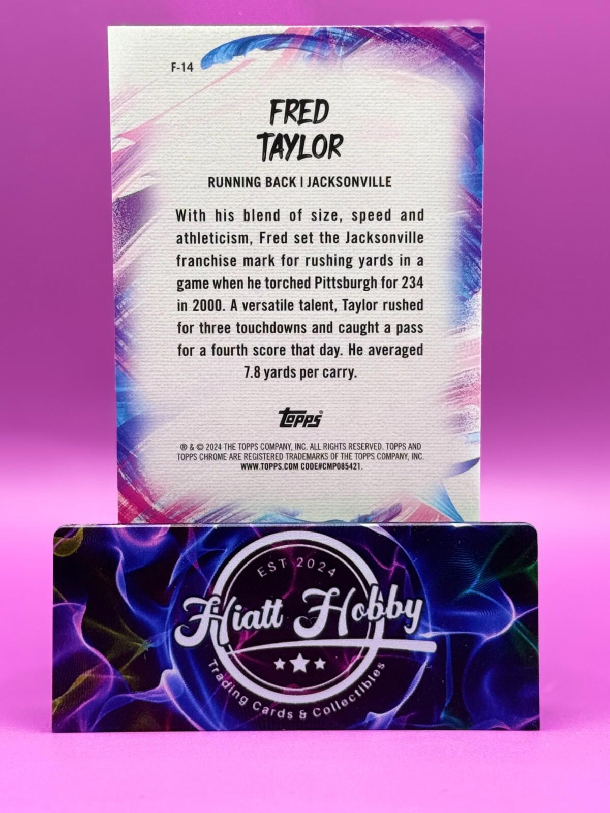 2024 Topps Chrome Football - Fred Taylor #F-14 - Finesse