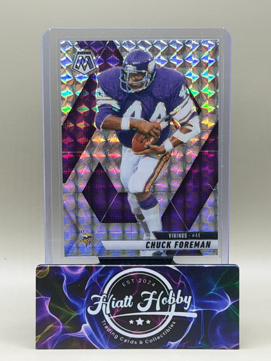 2025 Panini Mosaic Football - #161 Chuck Foreman - Silver Mosaic