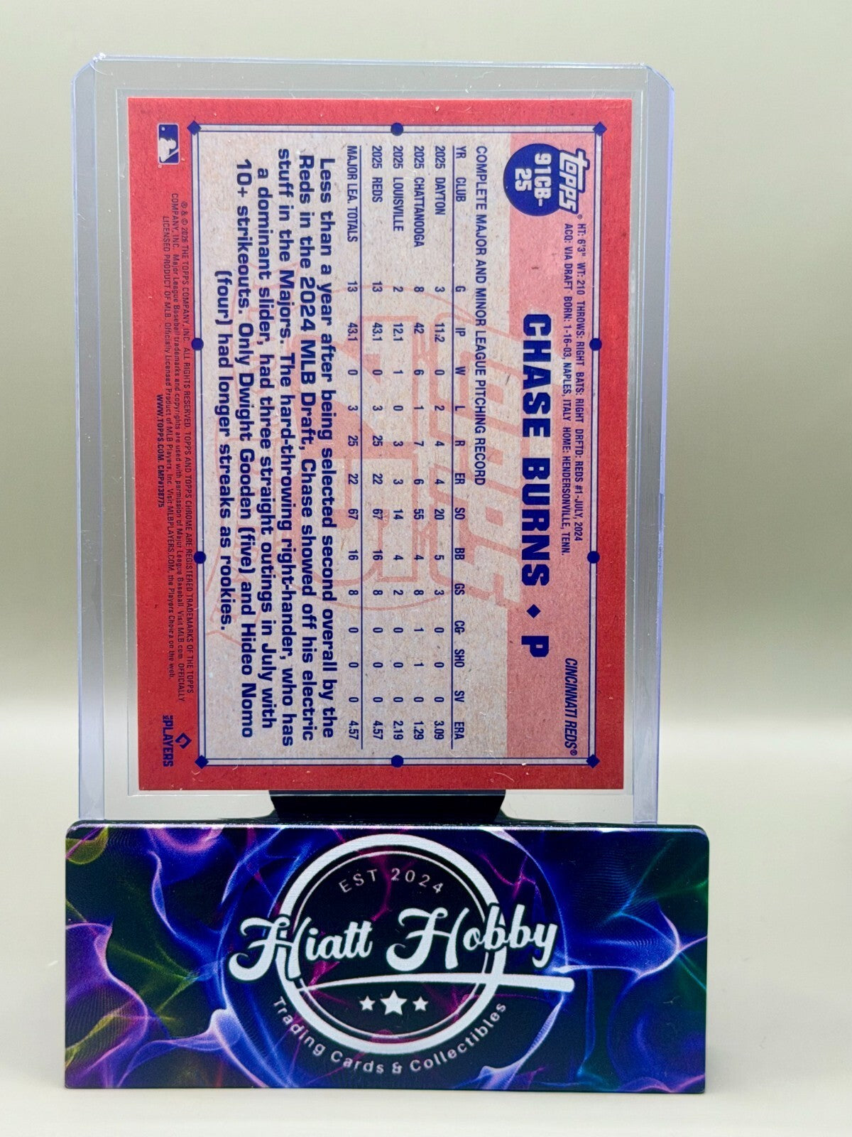 2026 Topps Chrome - #91CB-25 Chase Burns - 35th Anniversary (RC)