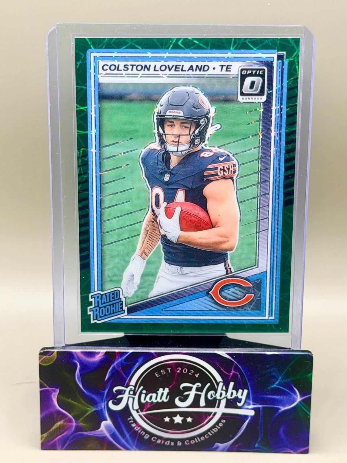 2025 Panini Donruss Optic - #204 Colston Loveland - Green Velocity (RC)
