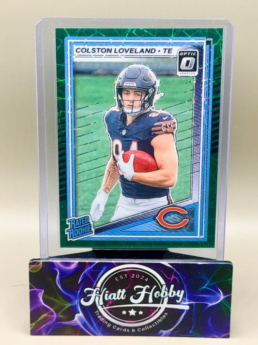 2025 Panini Donruss Optic - #204 Colston Loveland - Green Velocity (RC)