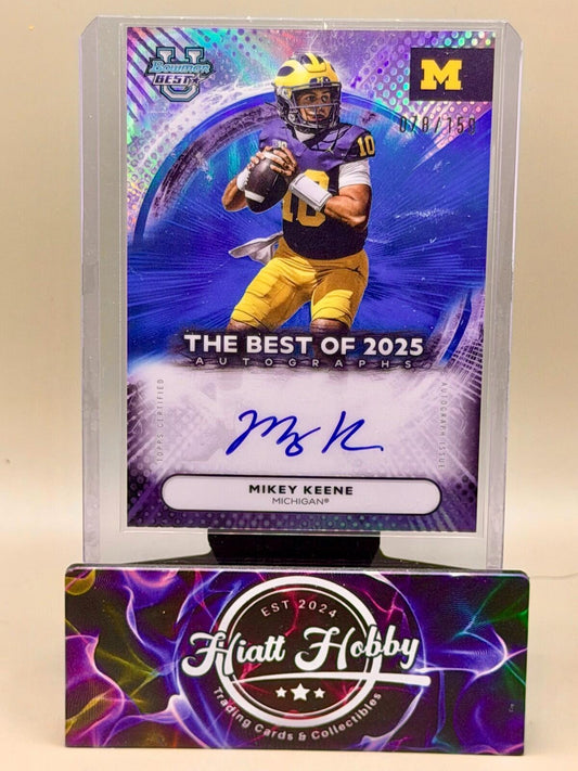 2025 Bowman's Best U - #BOA-MKE Mikey Keene - Blue Auto /150