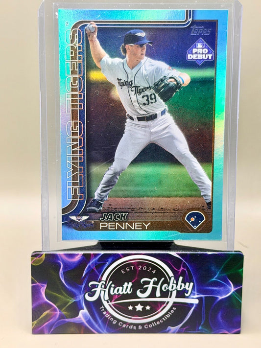 2025 Topps Pro Debut - #PD-191 Jack Penney - Aqua /75 (RC)