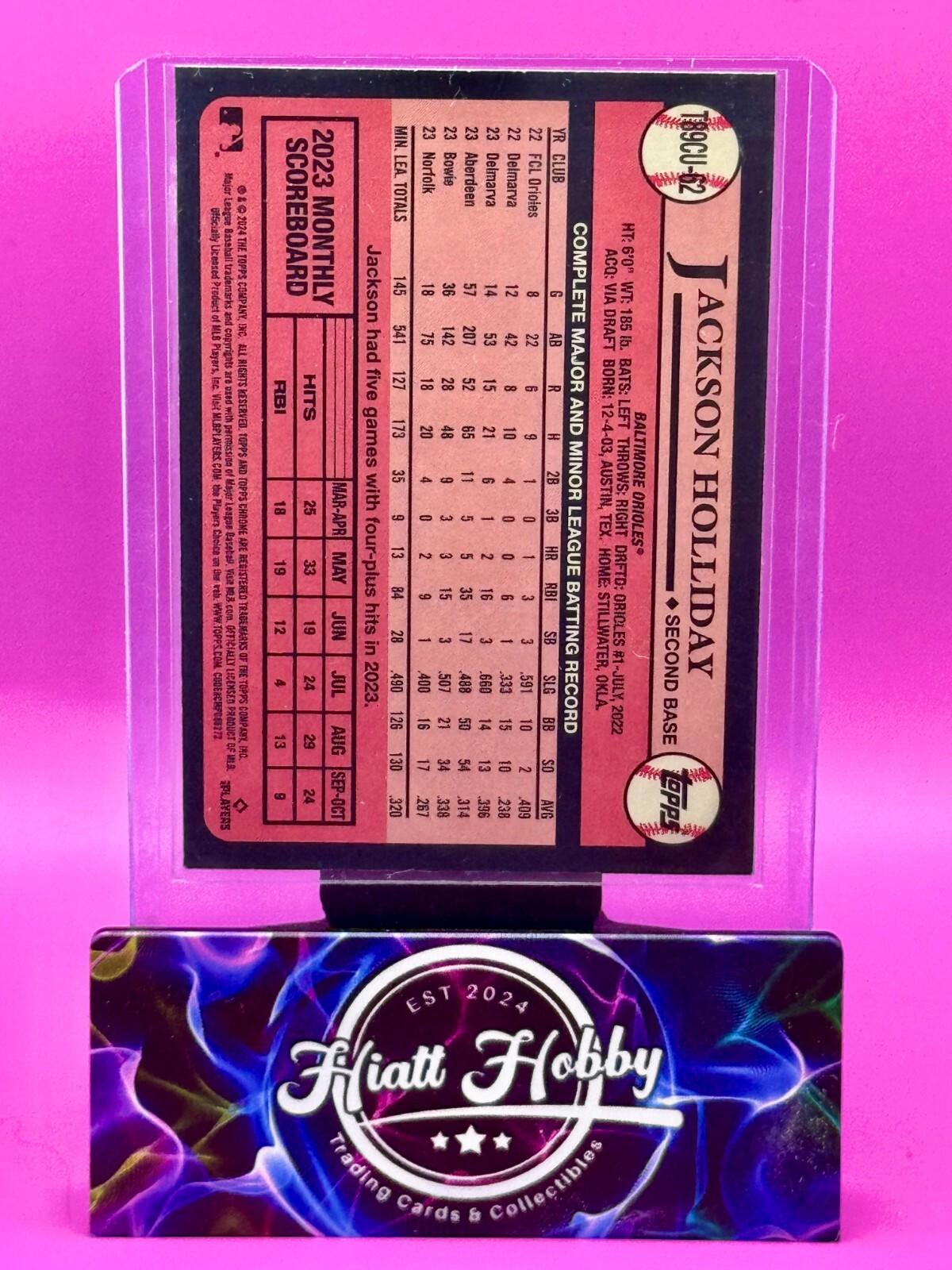 2024 Topps ChromenUpdate Series - 1989 Topps Jackson Holliday #T89CU62 Mojo (RC)